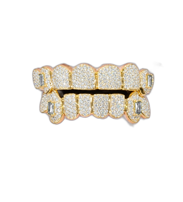Gold Moissanite Full Set